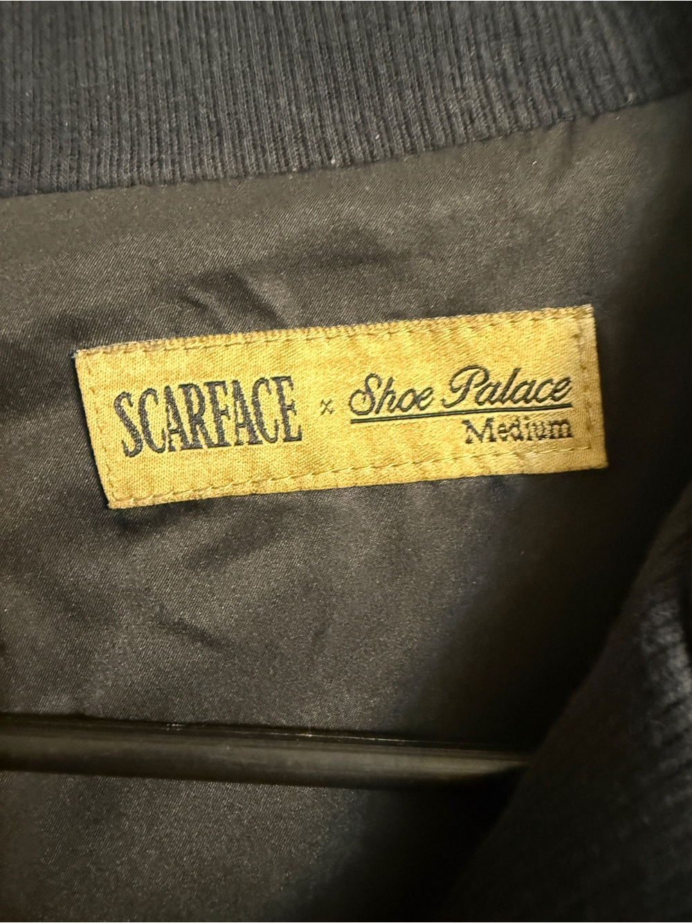 Vintage Scarface Embroidered Black Men's Jacket - Picture 4 of 7
